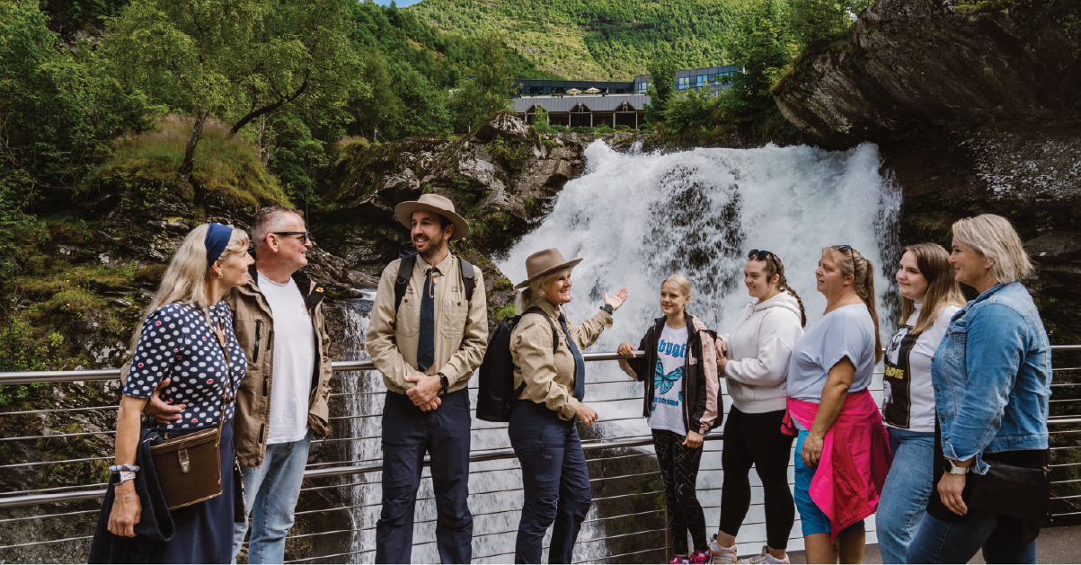 Waterfall walk with a Fjord Ranger in Geiranger
