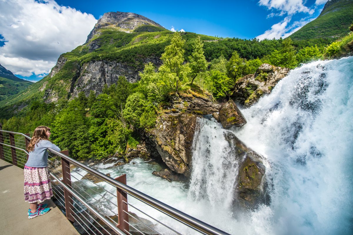 Waterfall walk Geiranger Norsk Fjordsenter